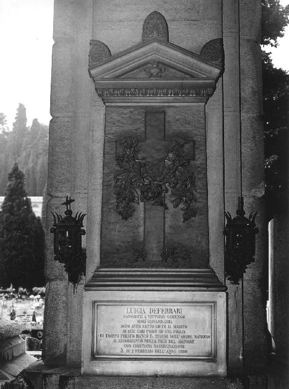 croce (monumento funebre - a edicola, opera isolata) di Fabiani Federico (sec. XIX)