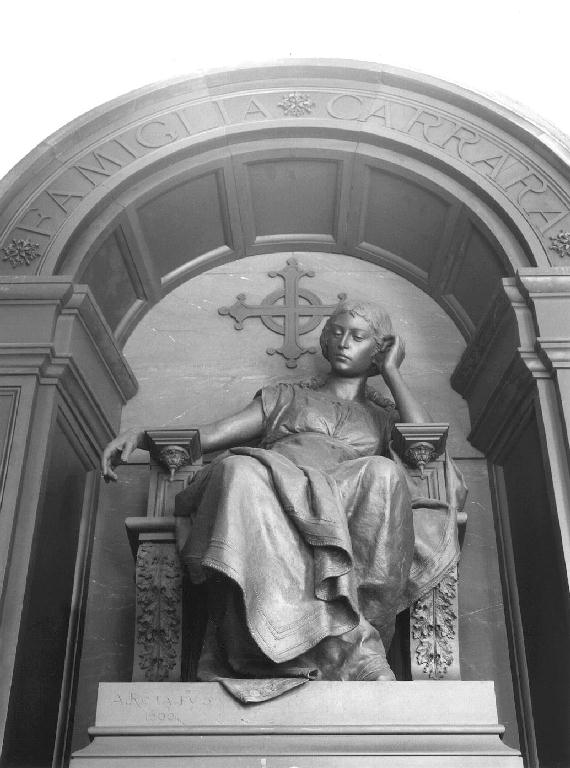 figura femminile seduta (monumento funebre, opera isolata) di Rota Antonio (sec. XIX)