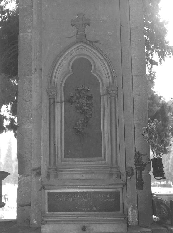 motivi decorativi floreali (monumento funebre, opera isolata) - bottega genovese (primo quarto sec. XX)