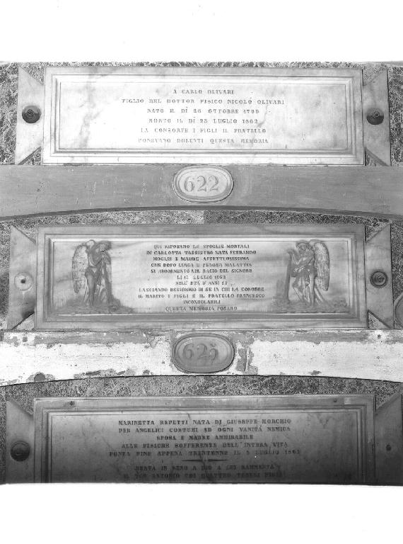 angeli (monumento funebre, opera isolata) - bottega genovese (sec. XIX)