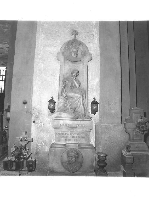 figura femminile seduta (monumento funebre, opera isolata) di Toso Onorato (sec. XX)