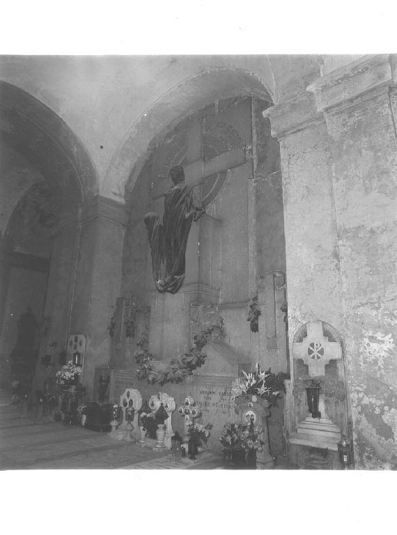 figura femminile panneggiata (monumento funebre, opera isolata) di Lavezzari M (sec. XX)