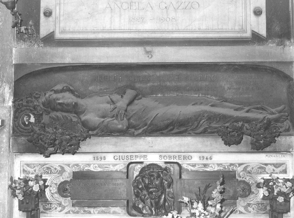 figura femminile (monumento funebre, opera isolata) - bottega genovese (primo quarto sec. XX)