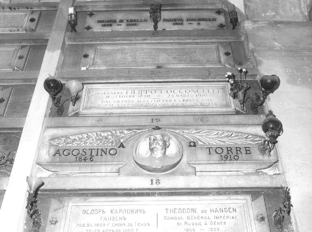 ritratto d'uomo (monumento funebre, opera isolata) di Avogadro G (sec. XX)