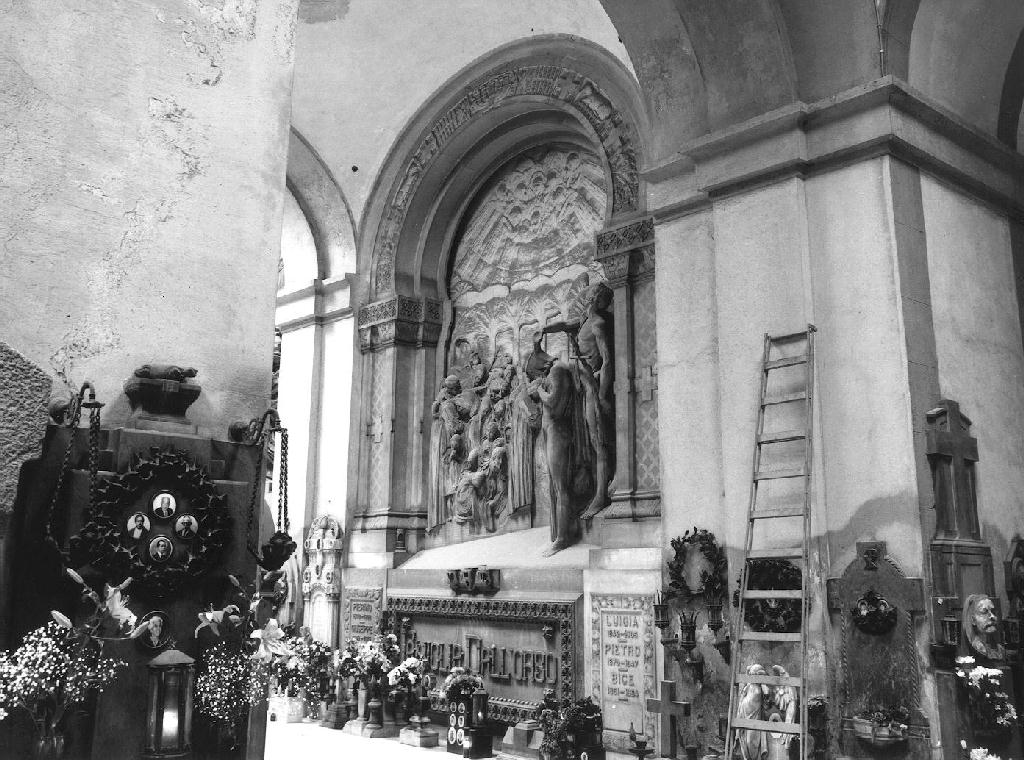battesimo di Cristo (monumento funebre, opera isolata) di Rossi Vittorio (prima metà sec. XX)
