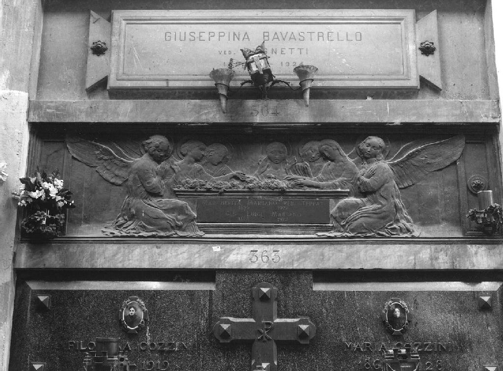 angeli presso il sepolcro vuoto di Cristo (monumento funebre, opera isolata) di Galletti Guido (sec. XX)