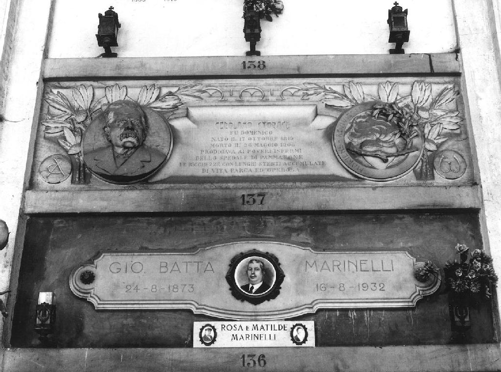 ritratto d'uomo (monumento funebre, opera isolata) di Pasciuti Giacinto (sec. XX)