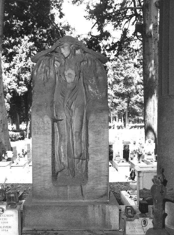 figura femminile (monumento funebre, opera isolata) di Baroni Eugenio (sec. XX)