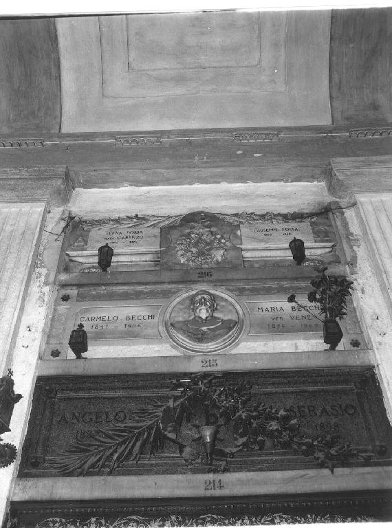 ritratto d'uomo (monumento funebre, opera isolata) di Toso Onorato (inizio sec. XX)