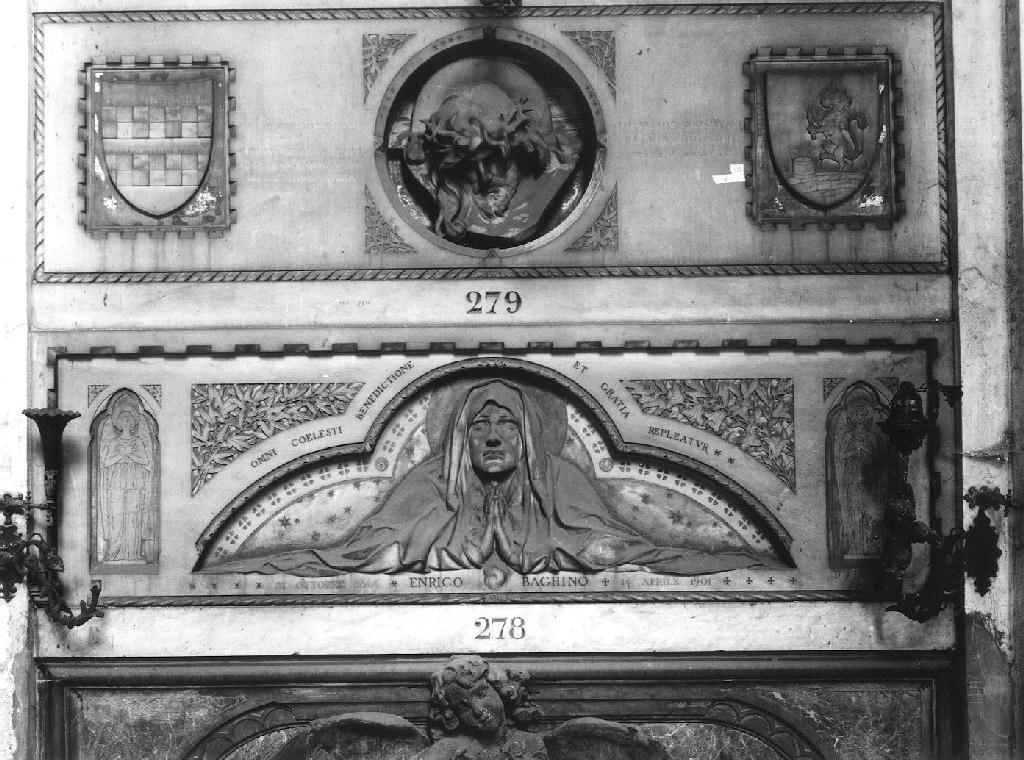 Madonna orante (monumento funebre, opera isolata) di Paernio Demetrio (sec. XX)