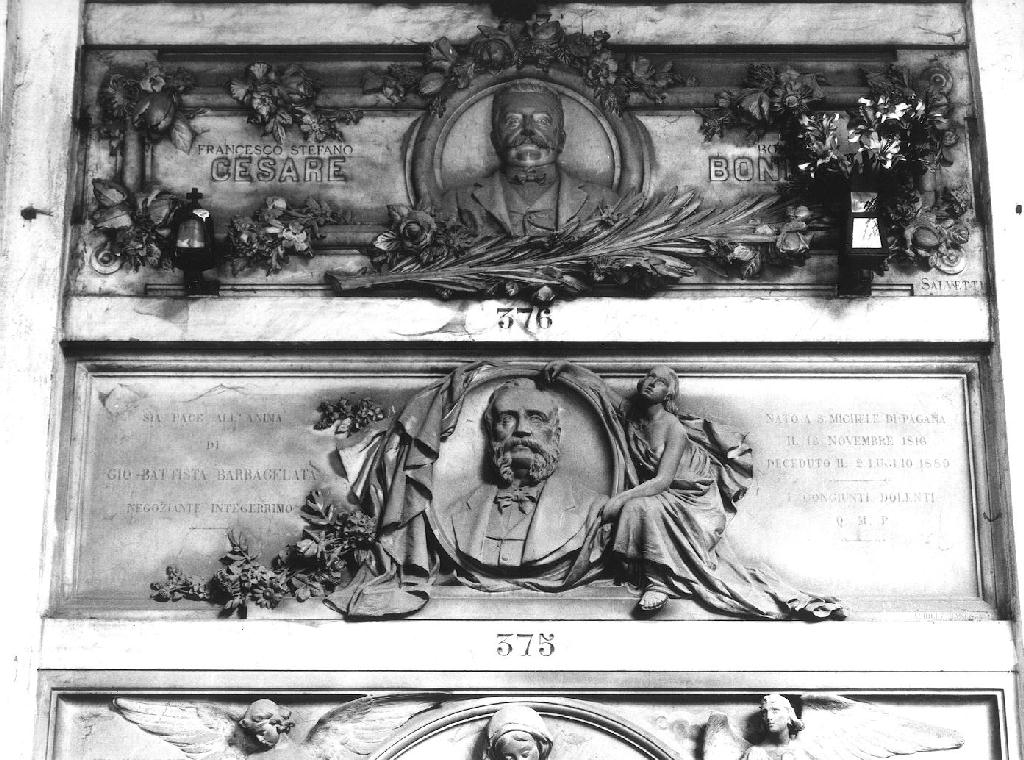 ritratto d'uomo (monumento funebre, opera isolata) di Canessa Achille (sec. XIX)