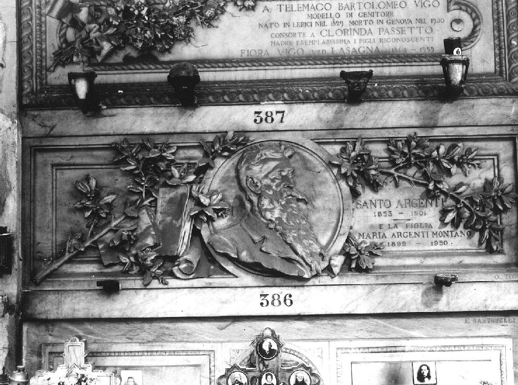 ritratto d'uomo (monumento funebre, opera isolata) di Toso Onorato (sec. XX)