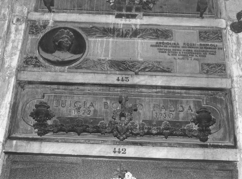 motivi decorativi a grottesche (monumento funebre, opera isolata) - ambito ligure (sec. XX)