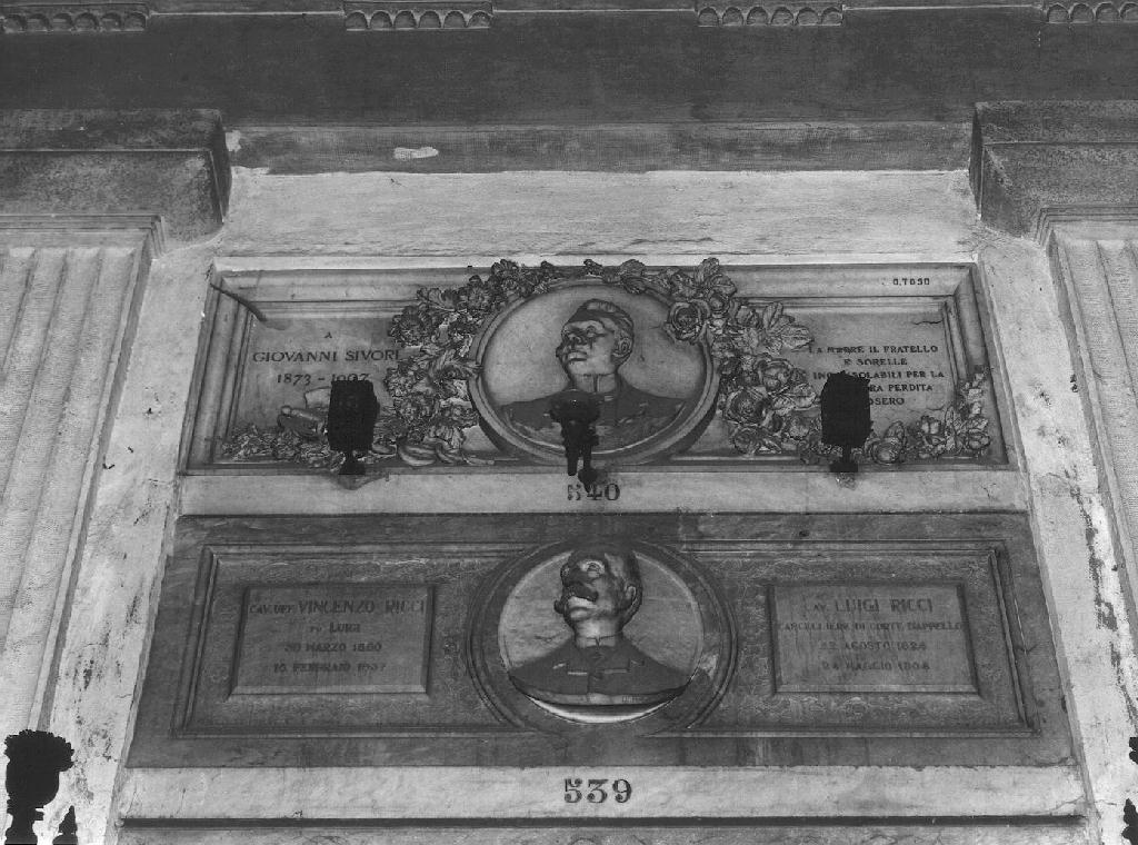 ritratto d'uomo (monumento funebre, opera isolata) di Toso Onorato (sec. XX)