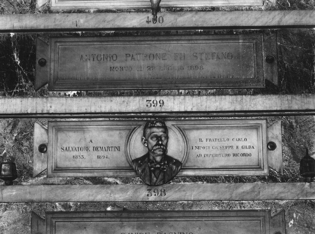 ritratto d'uomo (monumento funebre, opera isolata) di Toso Onorato (sec. XIX)