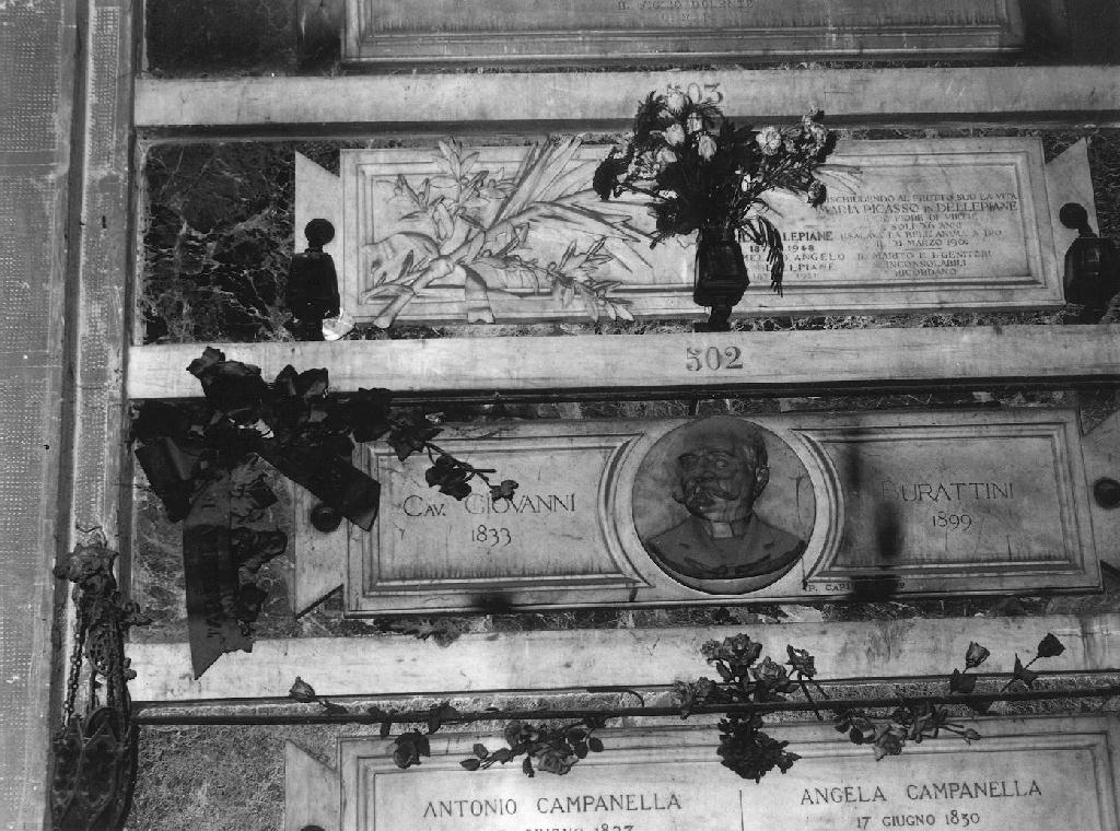 ritratto d'uomo (monumento funebre, opera isolata) di Capurro Pietro (sec. XIX)