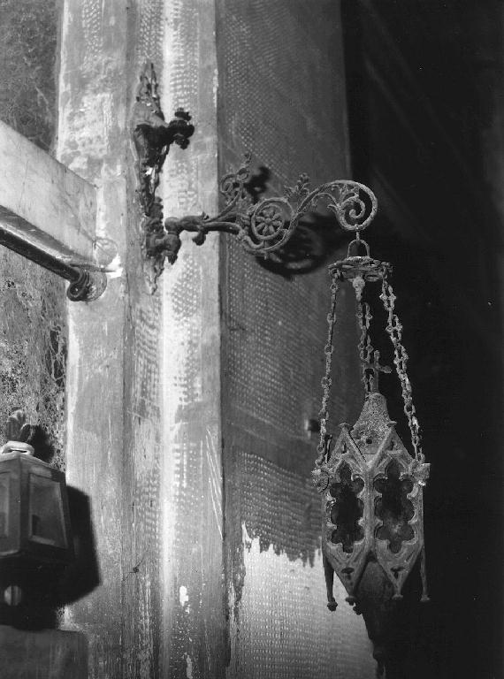 motivi decorativi geometrici (lampada - a muro, coppia) - PRODUZIONE LIGURE (fine/inizio secc. XIX/ XX)