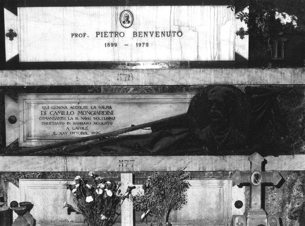 ritratto d'uomo (monumento funebre, opera isolata) di Scanzi Giovanni (sec. XIX)