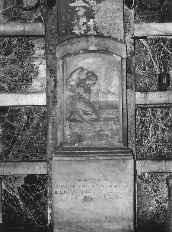angelo orante (monumento funebre, opera isolata) - ambito ligure (secc. XIX/ XX)