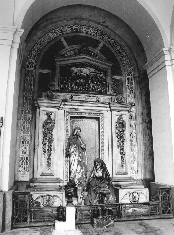 giovane madre con infante (monumento funebre, opera isolata) di Benetti Giuseppe (sec. XIX)