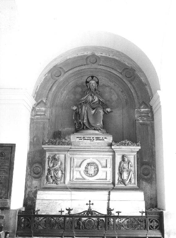 Cristo benedicente (monumento funebre, opera isolata) di Varni Santo (sec. XIX)