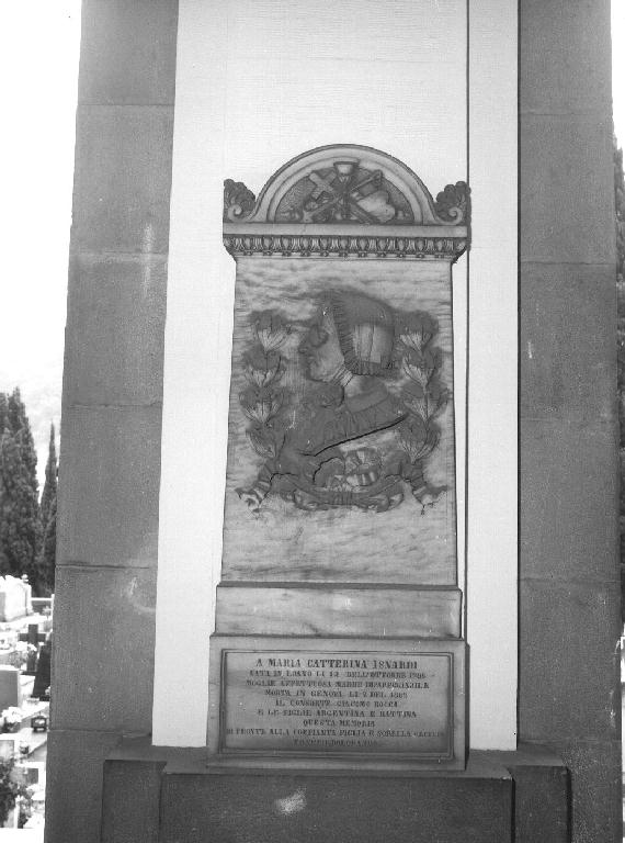 FIGURA FEMMINILE DI PROFILO (monumento funebre - a edicola, opera isolata) di Giacobbe Emanuele (sec. XIX)