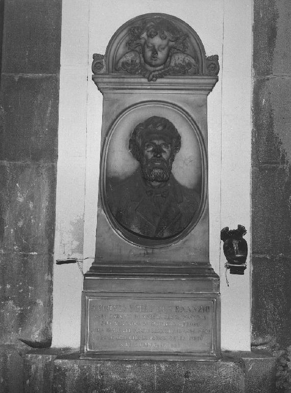 ritratto d'uomo (monumento funebre - a edicola, opera isolata) di Bacigalupo Giovanni Battista (sec. XIX)