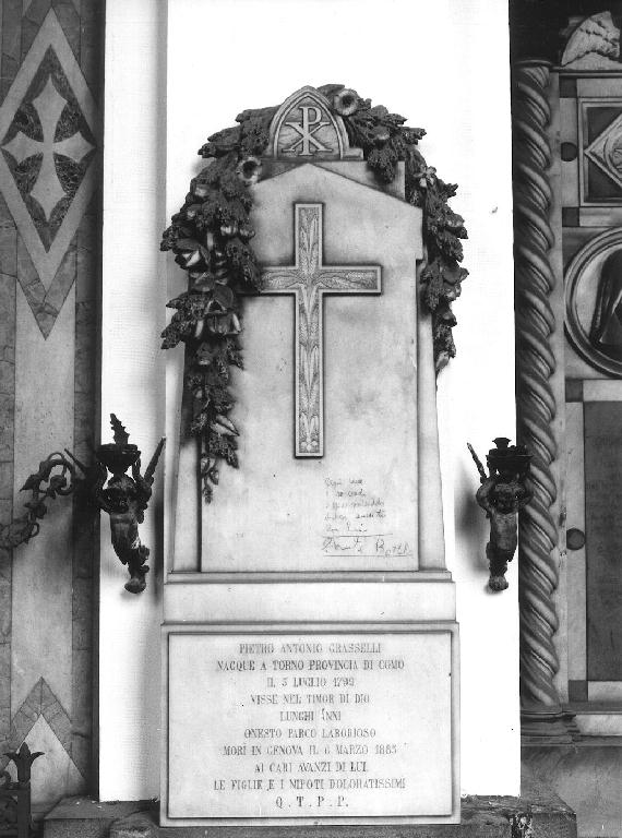 croce (monumento funebre, opera isolata) di Benetti Giuseppe (sec. XIX)