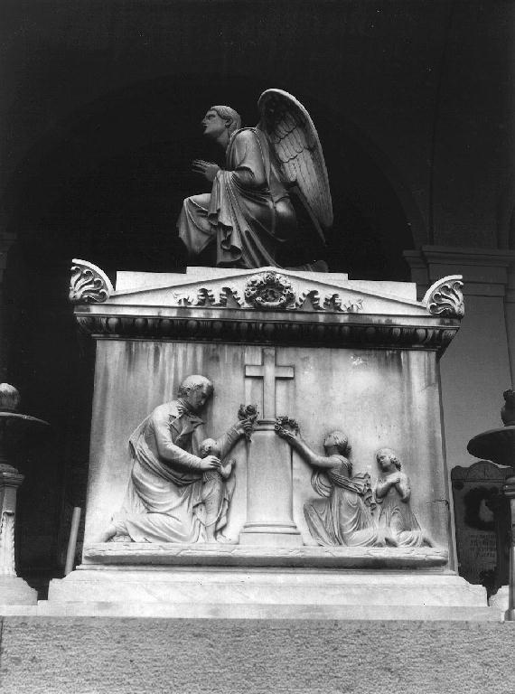 angelo orante (monumento funebre, opera isolata) di Gagini Giuseppe (sec. XIX)