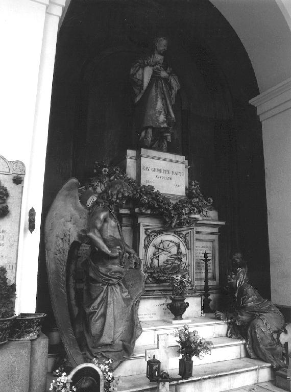 figura maschile (monumento funebre, opera isolata) - ambito ligure (sec. XIX)