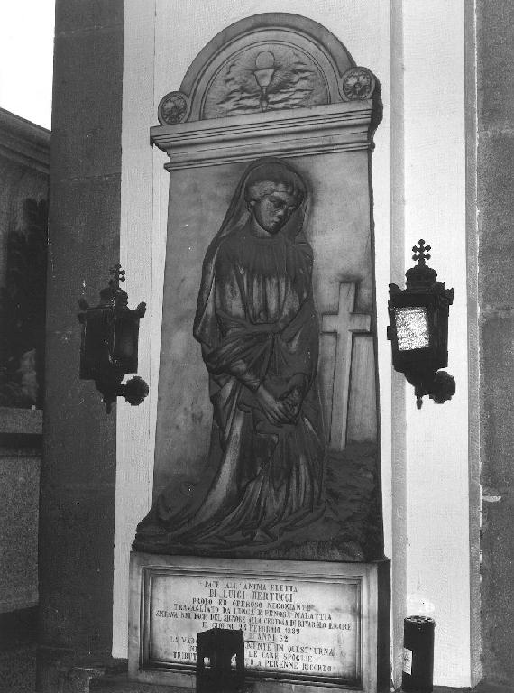 donna che prega (monumento funebre - a edicola, opera isolata) di De Barbieri Antonio (sec. XIX)