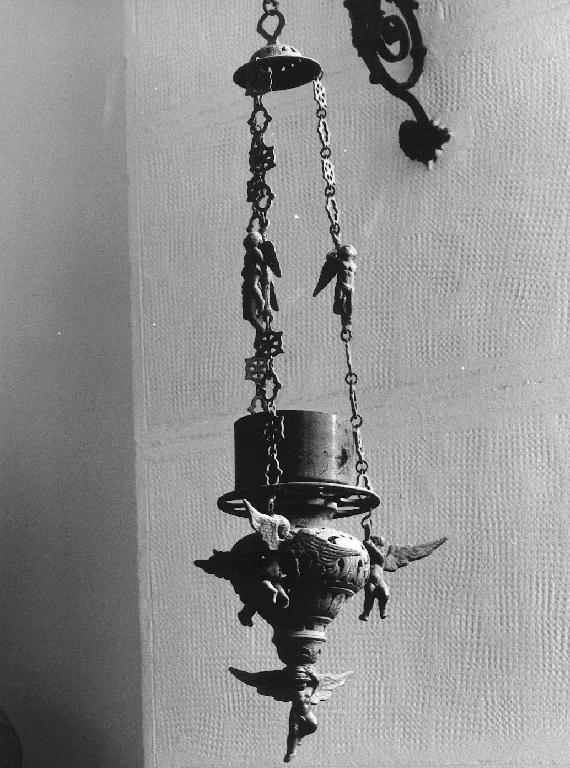 angioletti (lampada - a muro, opera isolata) - PRODUZIONE LIGURE (ultimo quarto sec. XIX)