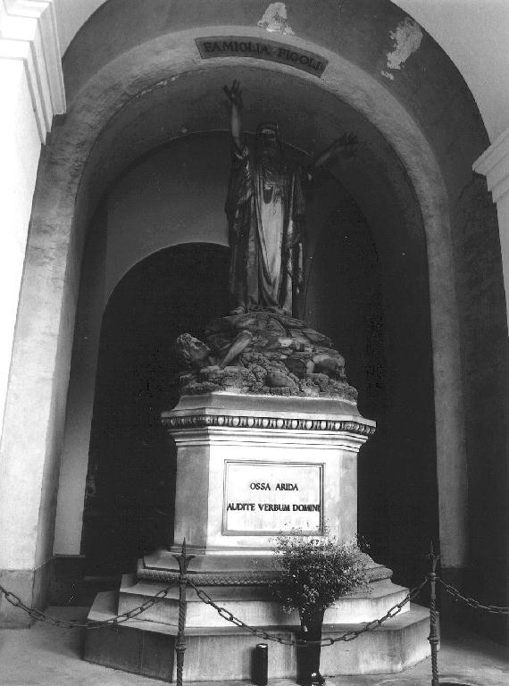 profeta (monumento funebre, opera isolata) di Sarocchi T (ultimo quarto sec. XIX)