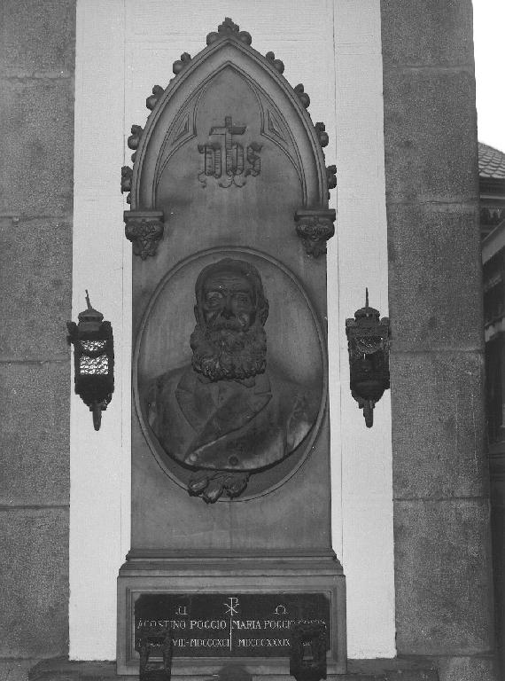 ritratto d'uomo (monumento funebre - a edicola, opera isolata) di Pollini Giovanni (sec. XIX)