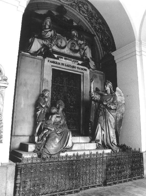 angelo annunciante (monumento funebre, opera isolata) di Varni Santo (sec. XIX)