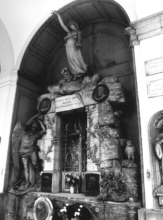 figura allegorica femminile (monumento funebre, opera isolata) - ambito genovese (sec. XIX)