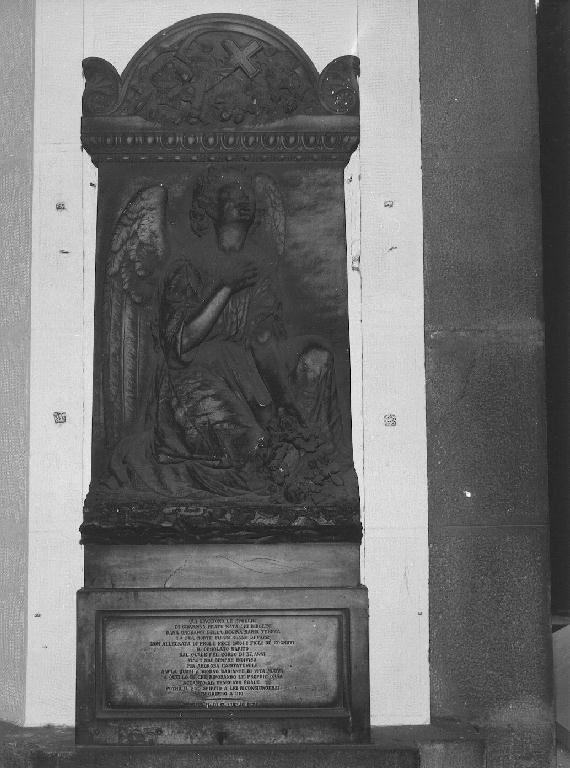 angelo orante (monumento funebre - a edicola, opera isolata) di Opificio fratelli Repetto, Borelli (sec. XIX)