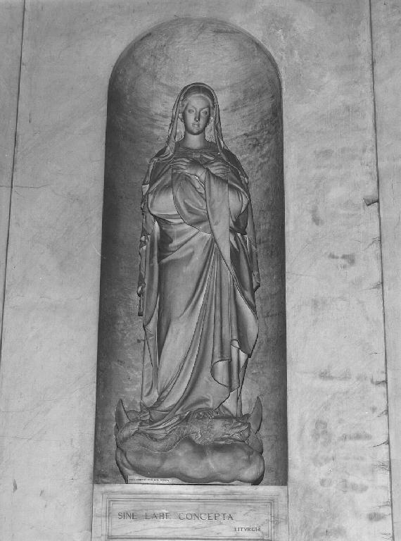 Madonna Immacolata (monumento funebre, opera isolata) di Carli Domenico (sec. XIX)