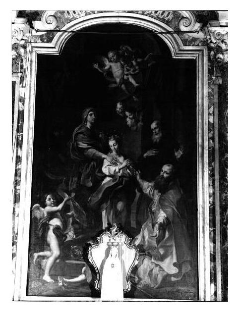 Madonna con altri personaggi (dipinto, elemento d'insieme) di De Ferrari Lorenzo (sec. XVIII)