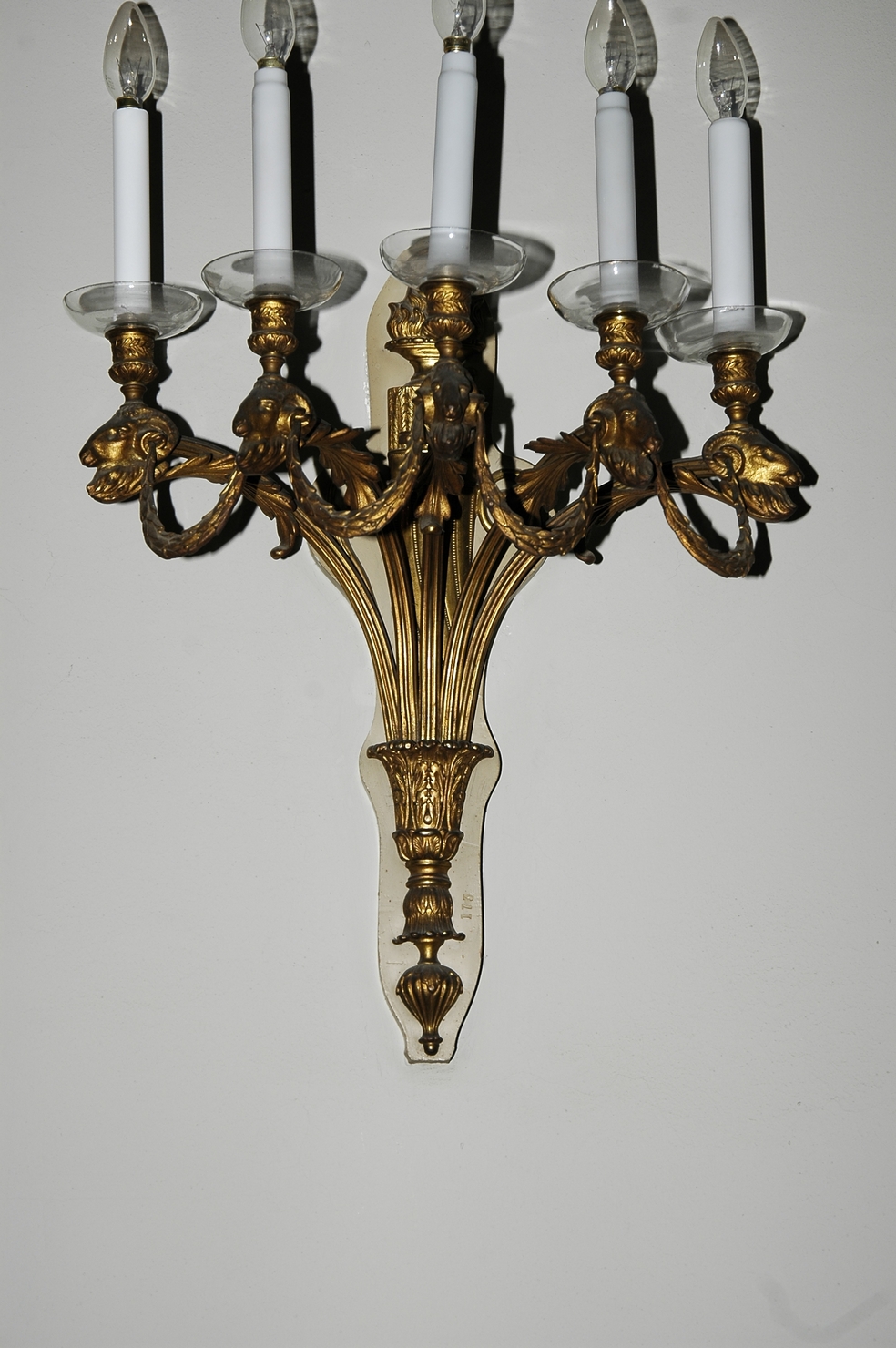 lampadario - a bracci, serie - ambito genovese (prima metà sec. XIX)