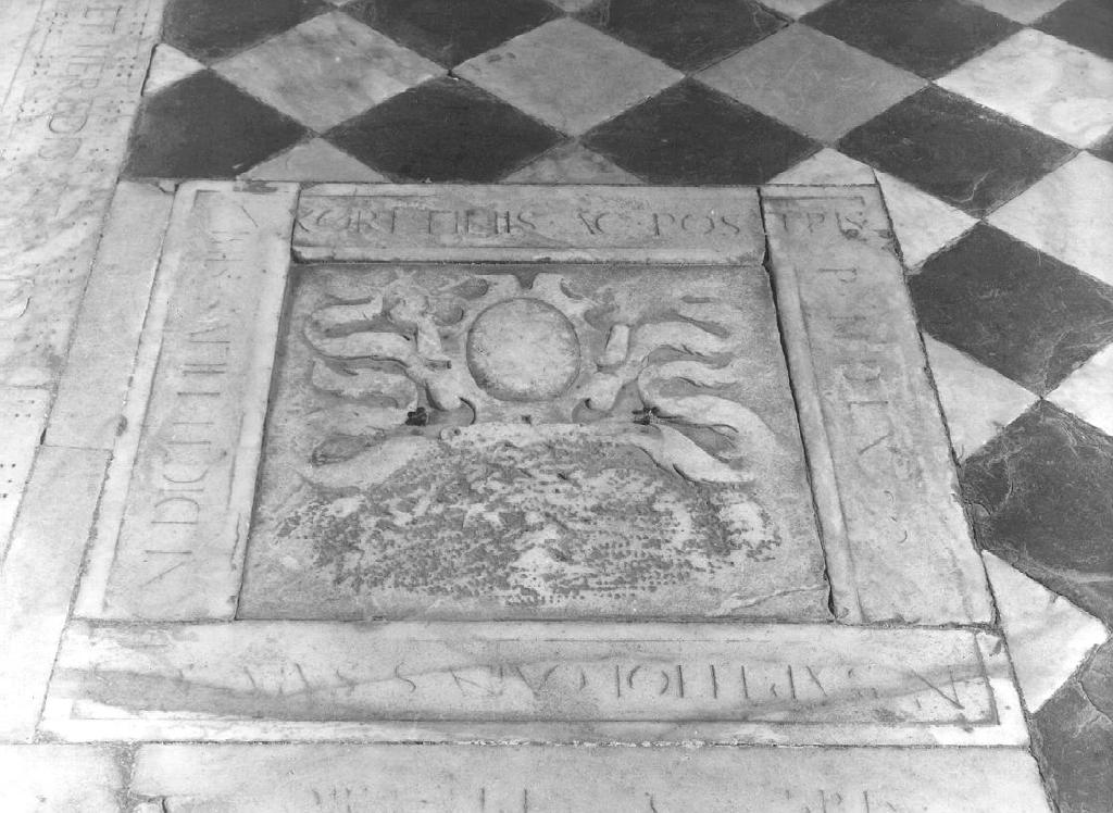 lastra tombale - bottega ligure (sec. XVI)