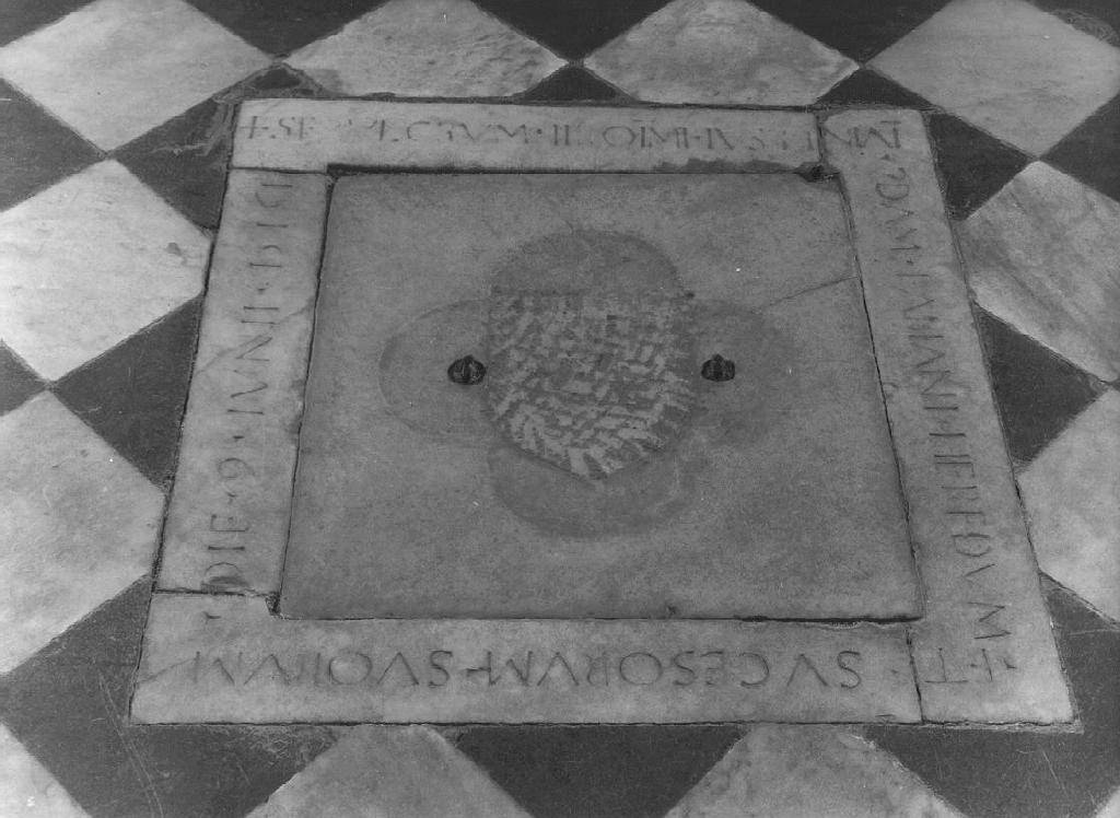 lastra tombale - bottega ligure (sec. XVI)