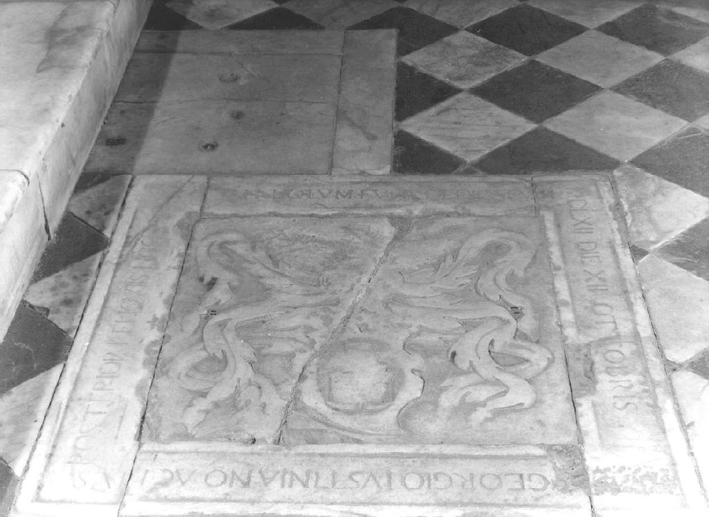 lastra tombale - bottega ligure (sec. XVI)