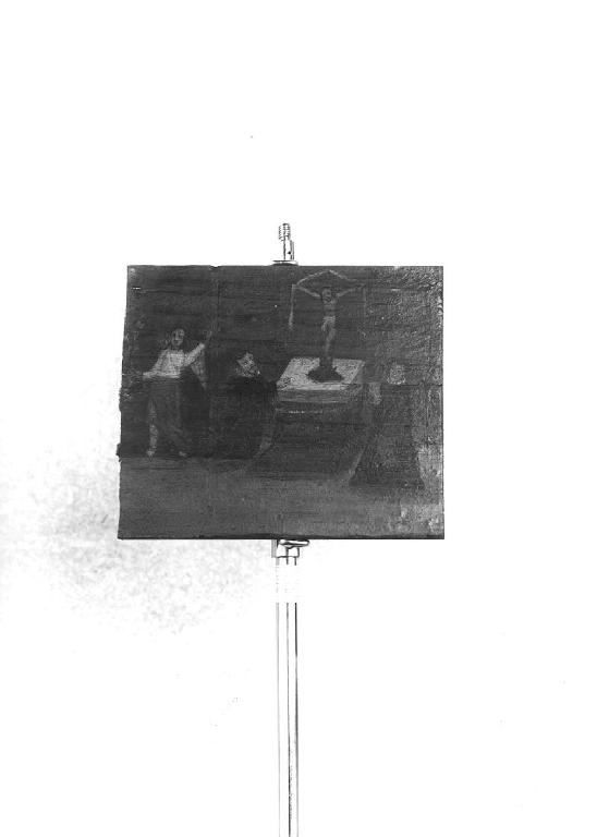 devoti inginocchiati (ex voto, opera isolata) - ambito ligure (sec. XVI)