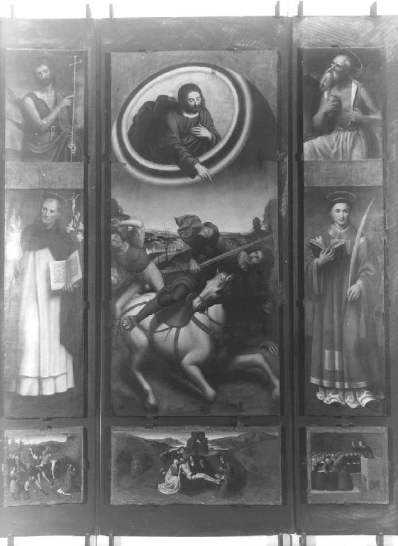 conversione di San Paolo (dipinto, opera isolata) di Brea Ludovico (sec. XVI)