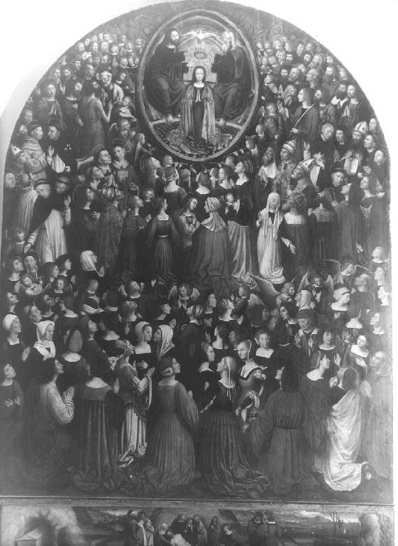 incoronazione di Maria Vergine (dipinto, opera isolata) di Brea Ludovico (sec. XVI)