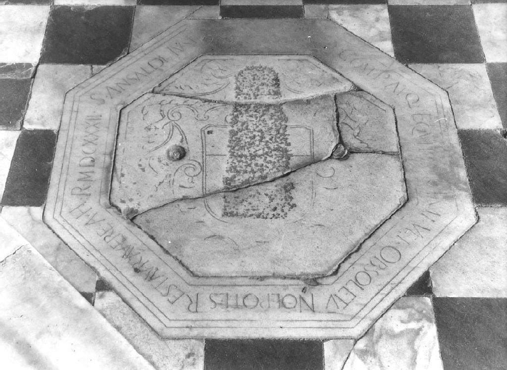 lastra tombale, opera isolata - ambito ligure (prima metà sec. XVII)