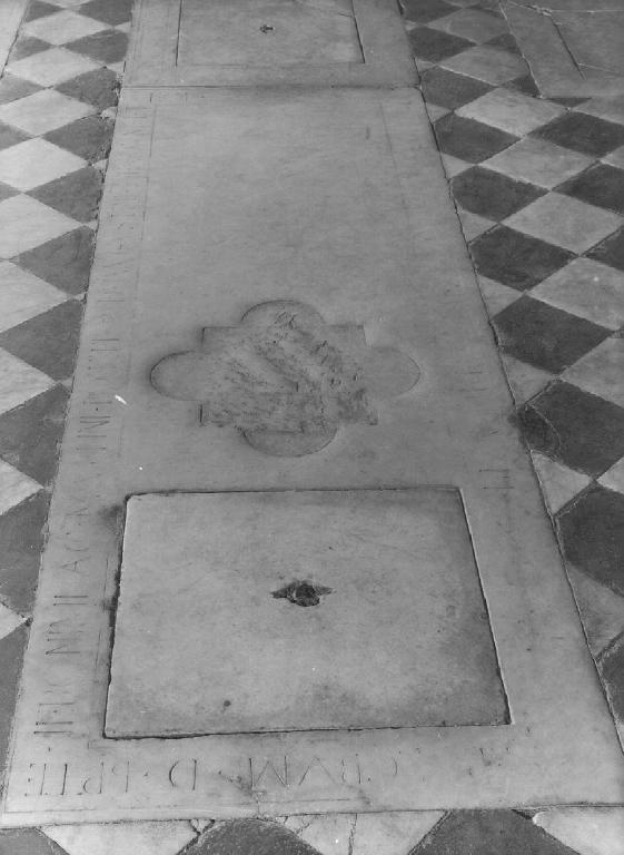 lastra tombale, opera isolata - ambito ligure (inizio sec. XV)