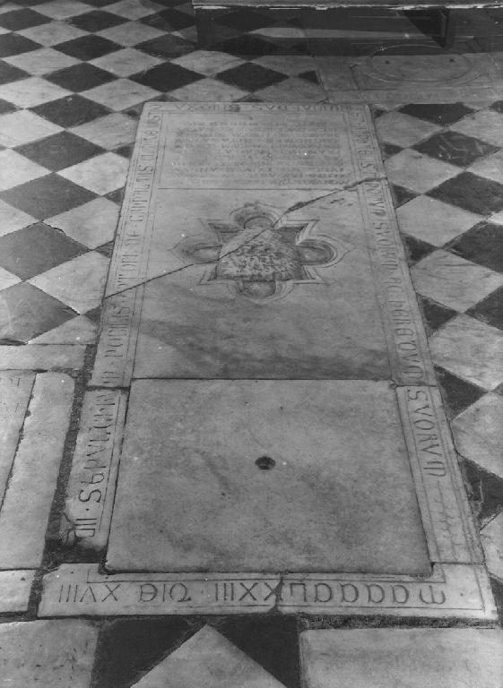 lastra tombale, opera isolata - ambito ligure (seconda metà sec. XV)