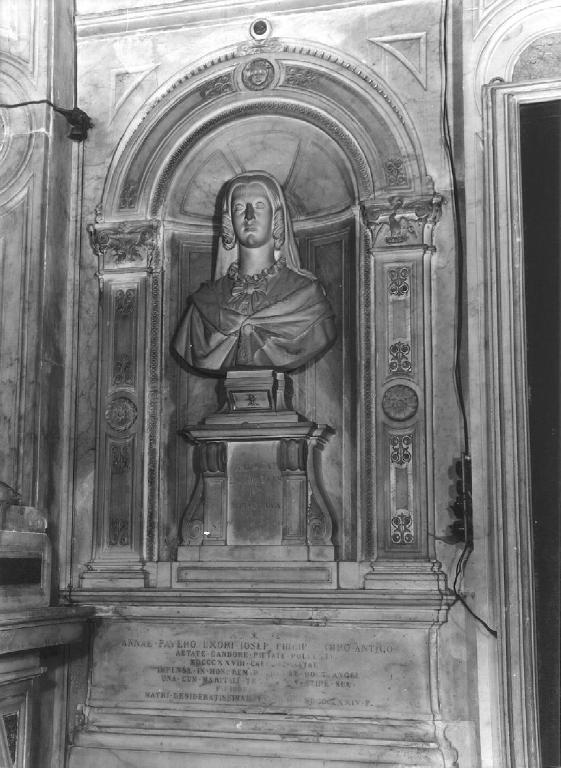 busto femminile velato (statua, ciclo) di Carli Domenico (seconda metà sec. XIX)